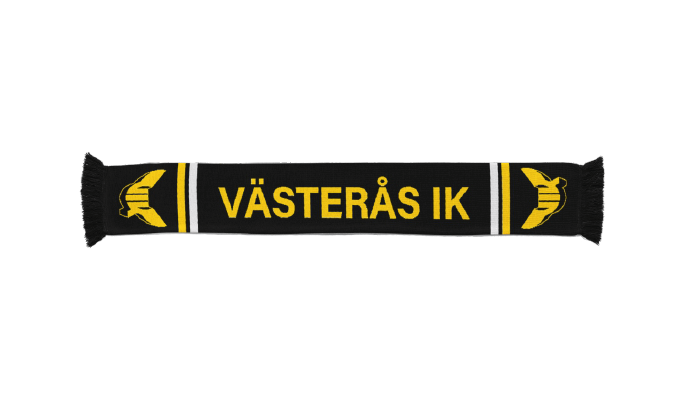 VIK Halsduk svart/gul