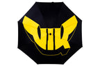 VIK Golfparaply svart med VIK logga stor-3