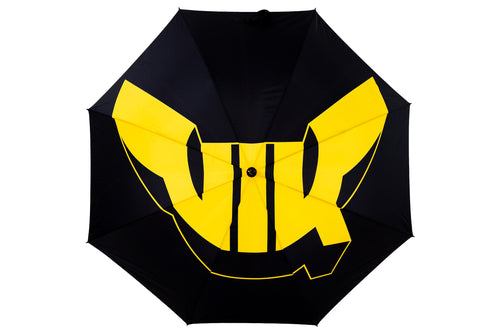 VIK Golfparaply svart med VIK logga stor-3