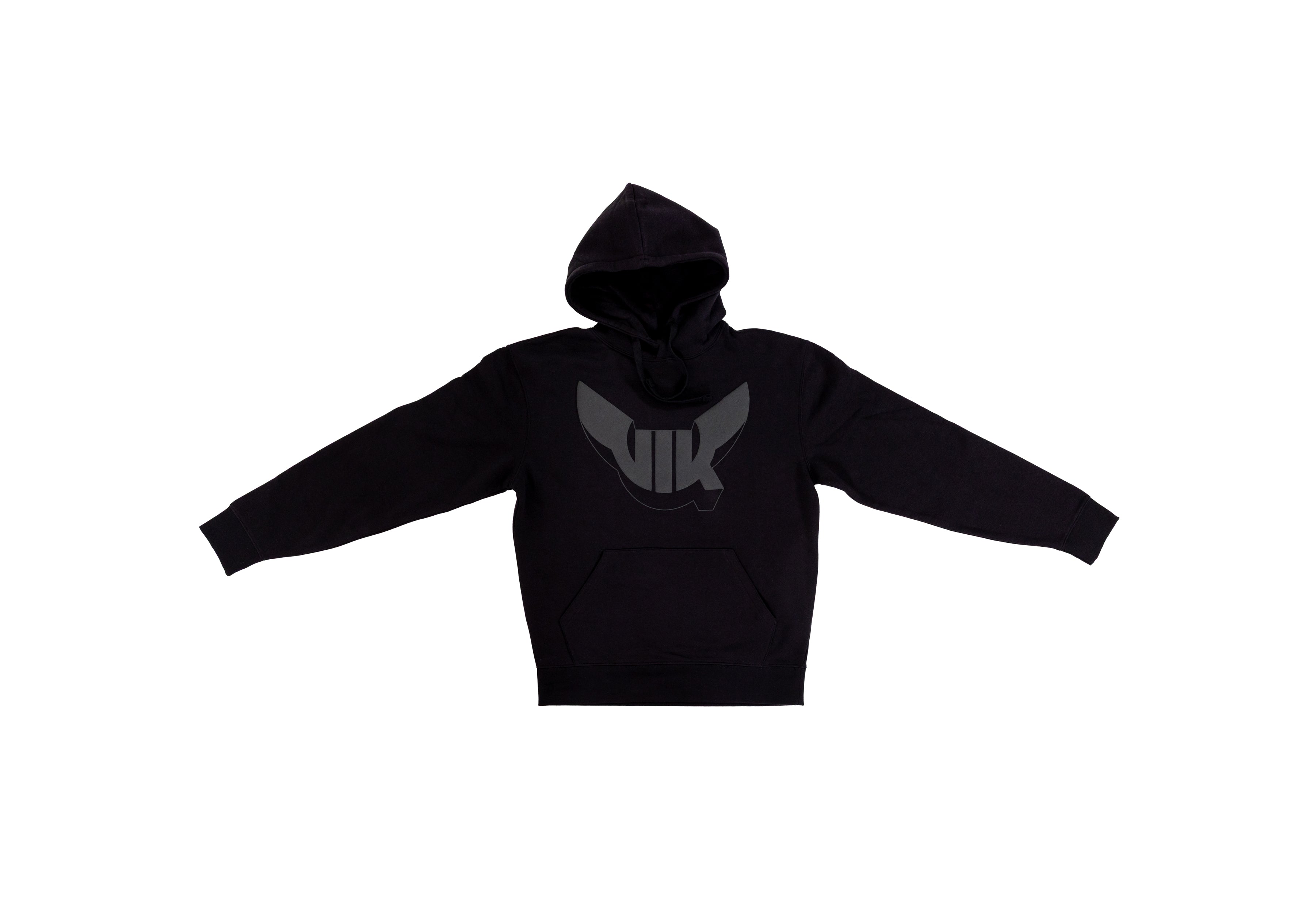 Hoodie ton i ton Svart, 