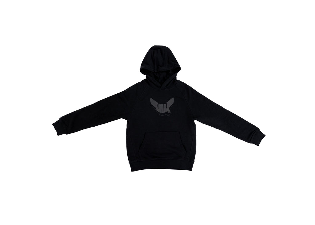 Hoodie ton i ton barn, Svart