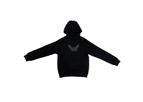 Hoodie ton i ton barn, Svart
